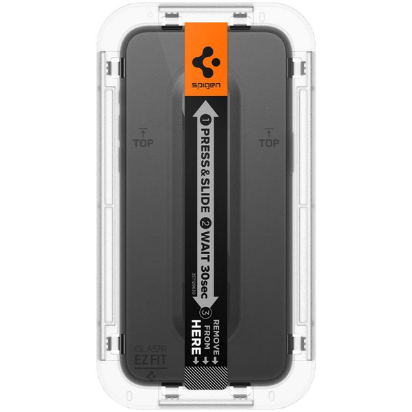 Защитное стекло Spigen Glass TR EZ Fit FC для iPhone 15 AGL06908