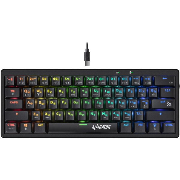 Клавиатура Defender Alligator GK-315 (черный)