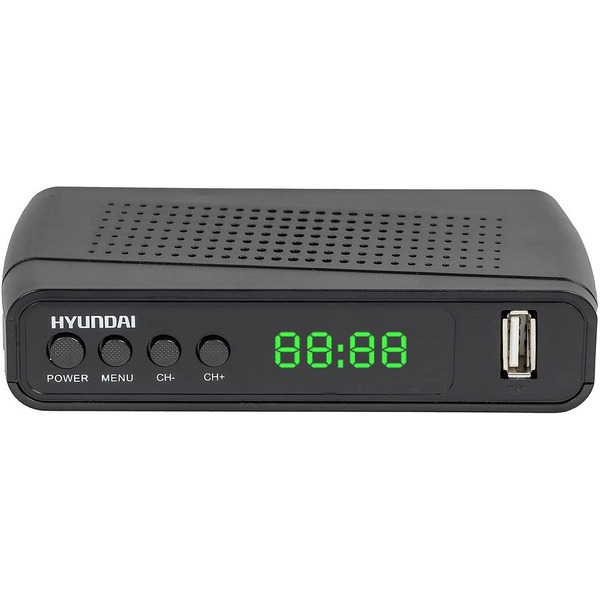 Ресивер DVB-T2 Hyundai H-DVB520 + WiFi-адаптер черный H-DVB520WA