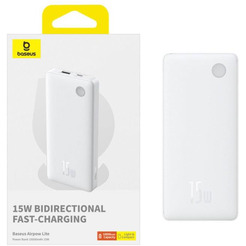 Внешний аккумулятор Baseus Airpow Lite Power Bank 15W 10000mAh (P10067500123-00) белый