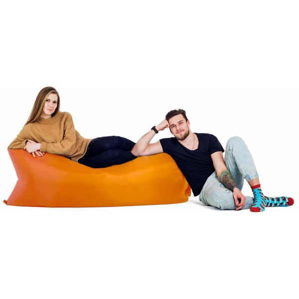 Надувной диван БИВАН Классический BVN18-CLS-ORN (оранжевый)