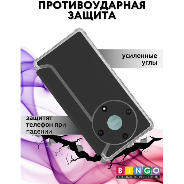 Чехол-книга Bingo Corner для HONOR X9a Черный