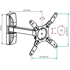 Кронштейн VLK Trento-104 (Черный)