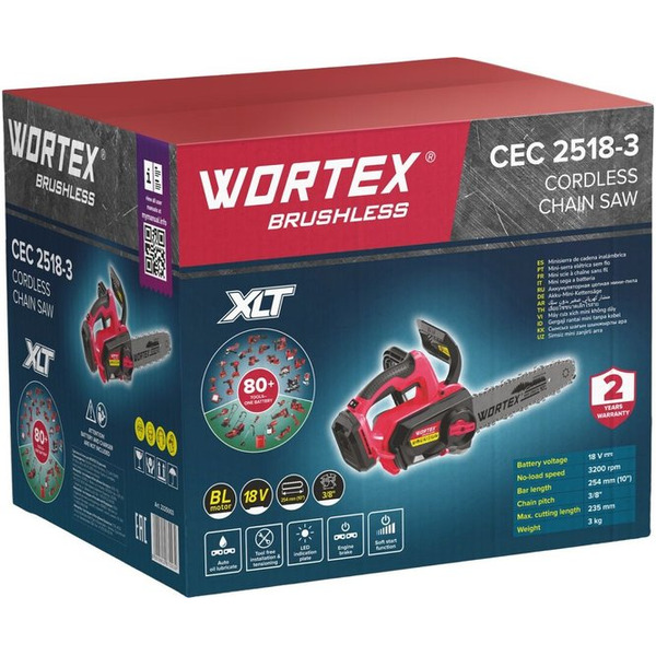 Аккумуляторная пила Wortex CEC 2518-3 ALL1 XLT Solo 2325003 (без АКБ и ЗУ)