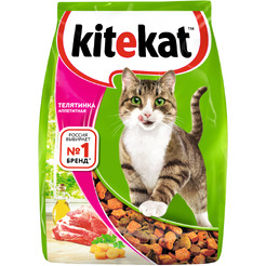 Сухой корм для кошек Kitekat Телятинка аппетитная 0.8 кг