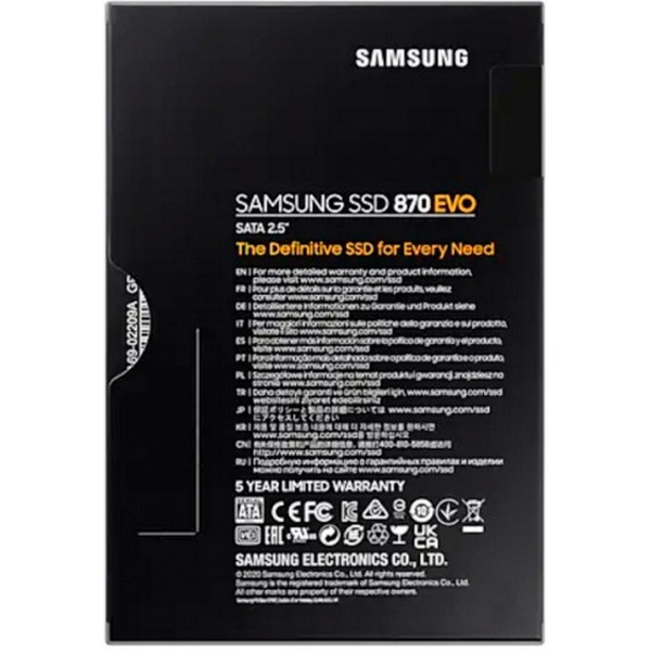 SSD Samsung 870 Evo 2TB MZ-77E2T0BW