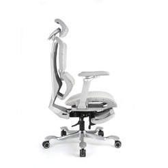Игровое кресло myroo Game Assassin c подножкой Gray (A2512W-G)