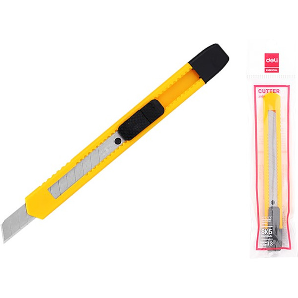 Нож канцелярский 9 мм DELI 2051