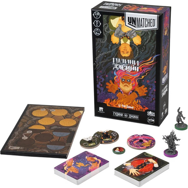 Настольная игра GaGa Unmatched. Гудини против Джинна GG358