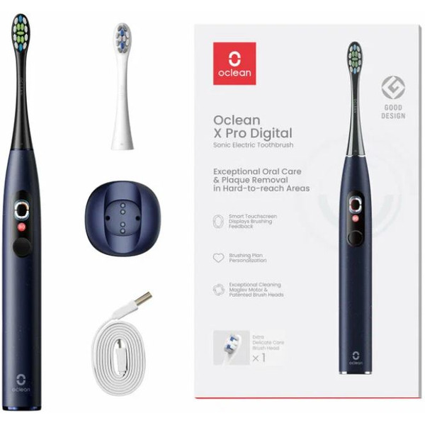 Электрическая зубная щетка Oclean X Pro Digital (темно-синий)