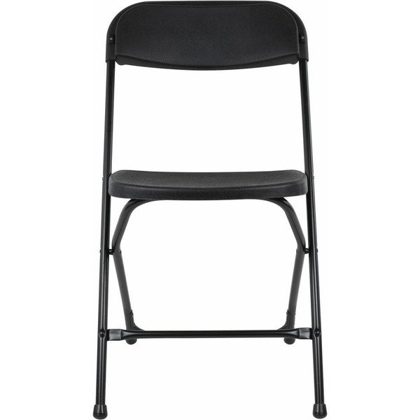 Стулья складные BRABIX Golf CF-002 (КОМПЛЕКТ 4 шт., черный каркас, пластик черный) 533030