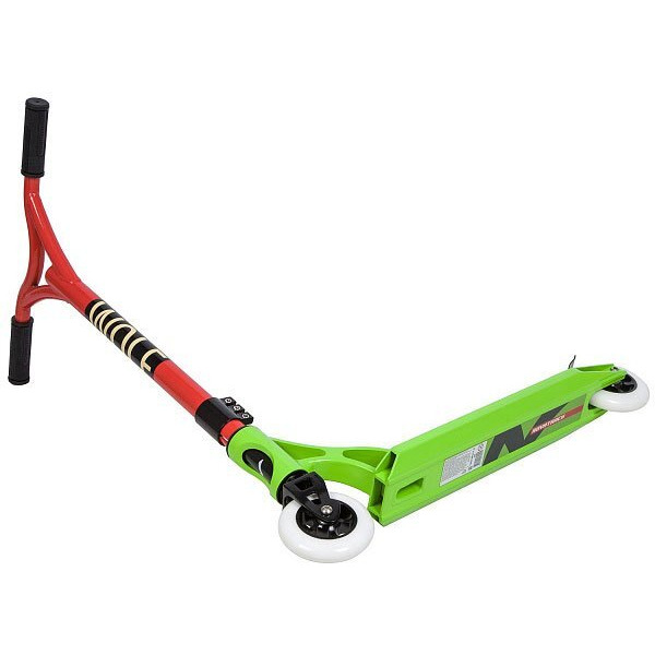 Самокат Novatrack Wolf (100A.WOLF.GN8) красный/зеленый