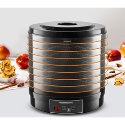 Сушилка для овощей и фруктов РЕДМОНД FD1101 (Черный)