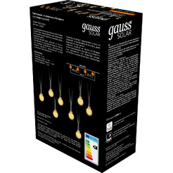 Новогодняя гирлянда Gauss Solar GS032