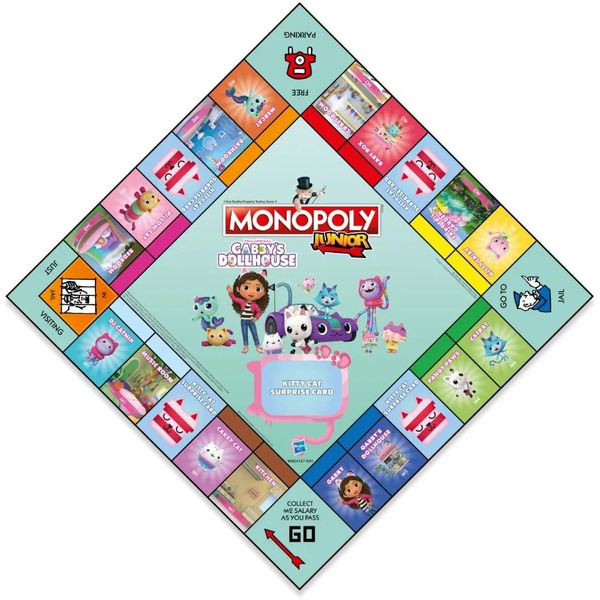 Настольная игра HASBRO Монополия детская Gabby's Dollhouse на английском языке WM04157-EN1-6