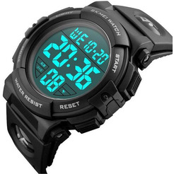 Электронные часы SKMEI 1258-1 черные большие