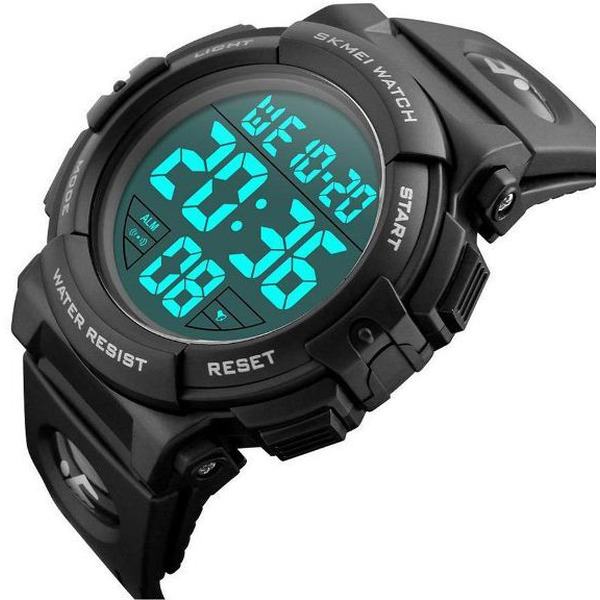 Электронные часы SKMEI 1258-1 черные большие