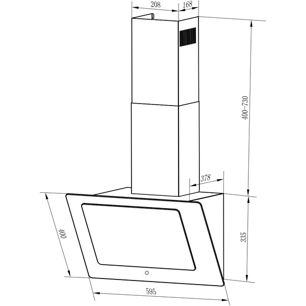 Кухонная вытяжка Weissgauff TALLY 60 TC WH