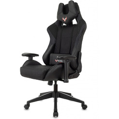 Кресло игровое Бюрократ Zombie VIKING 4 AERO Edition ткань/экокожа, черный