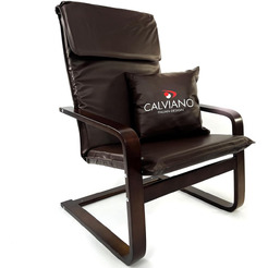 Кресло-качалка Calviano Soft 1 (коричневый PU)