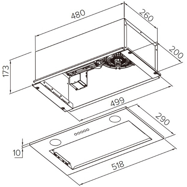 Кухонная вытяжка Weissgauff Box 850 PB Black Edition