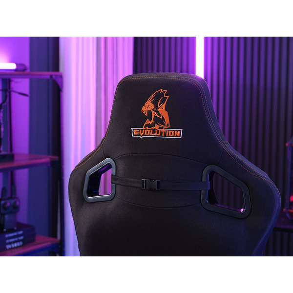 Игровое кресло Evolution Nomad (черный/оранжевый)