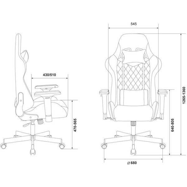 Кресло Zombie Viking 7 Knight (голубой)