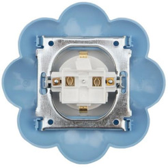Розетка одноместная KRANZ HAPPY Цветок KR-78-0628