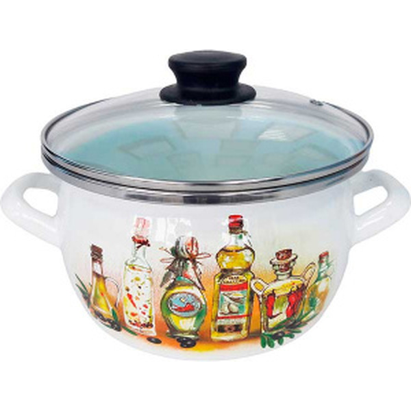 Кастрюля Сантэкс 1-2450112 (специи, белый)