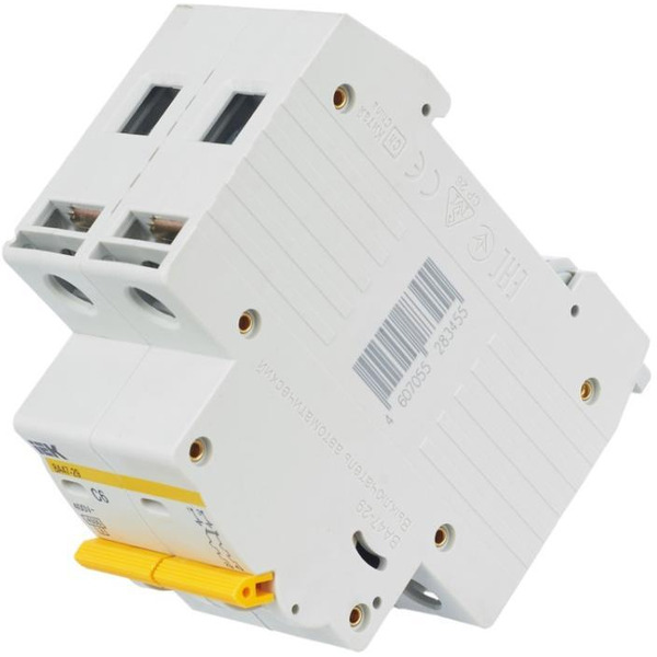 Выключатель автоматический IEK ВА 47-29 6А 2P 4.5кА С MVA20-2-006-C