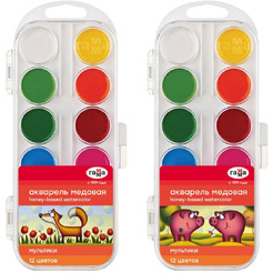 Акварельные краски Гамма Мультики 211046_12 (12 цв)