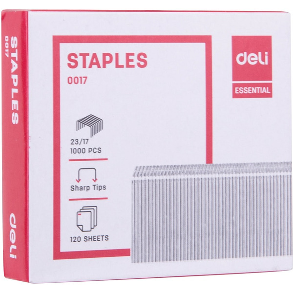 Скобы для степлера №23/17 ESSENTIAL DELI 0017