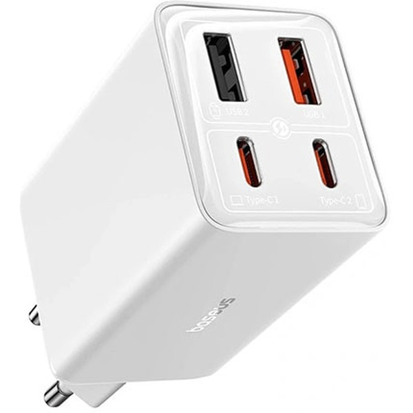 Сетевое зарядное устройство Baseus GaN6 Pro Fast Charger 2C + 2U 100W P10162705212-00 (белый)