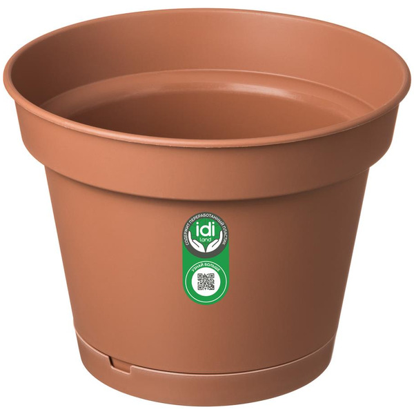 Горшок для цветов IDILAND Mint 221612232/01 (терракотовый)