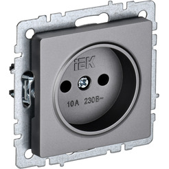 Розетка IEK Brite РС10-1-0-БрС