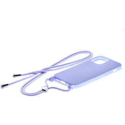 Бампер Bingo Lanyard для Apple iPhone 12 (фиолетовый)