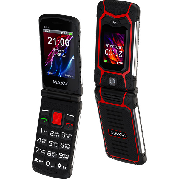Мобильный телефон Maxvi E10ds (красный)