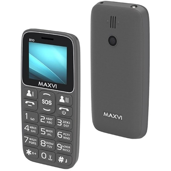 Мобильный телефон Maxvi B110 (серый)