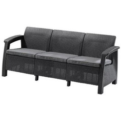 Диван садовый Keter Corfu Love Seat Max. графит (258975)