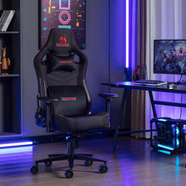 Игровое кресло Evolution Nomad PRO (черный/красный)