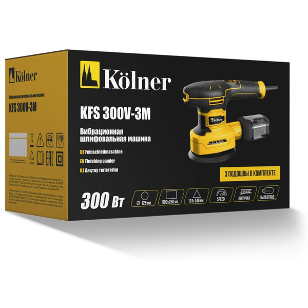 Виброшлифмашина KOLNER KFS 300V-3M