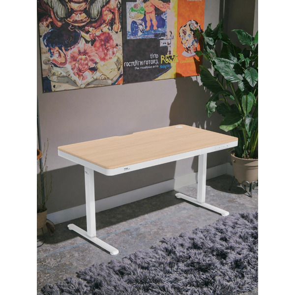 Стол с регулировкой высоты Zone51 e-Nexor 140x75 Light Wood Z51-FLD-NEX-LW4