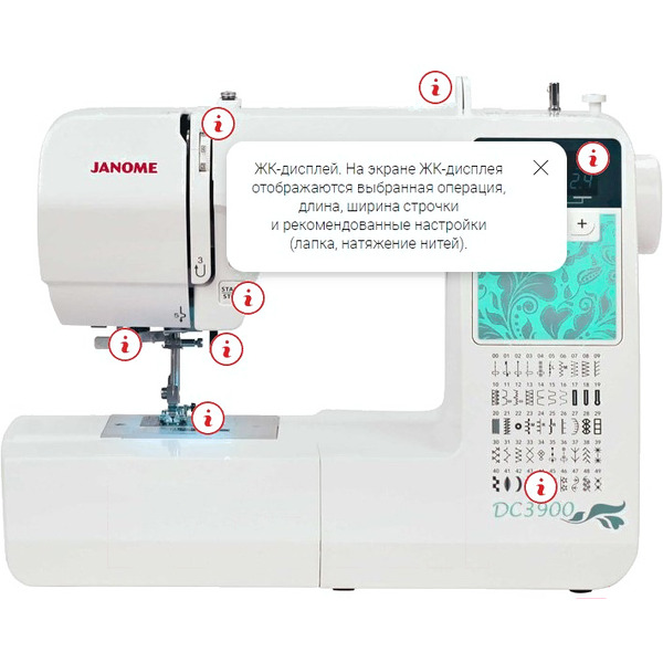 Швейная машина JANOME DC3900