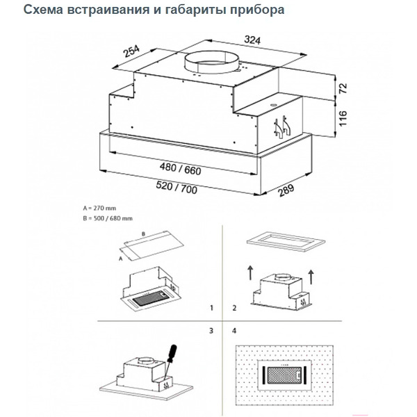 Кухонная вытяжка Korting KHI 9765 GN