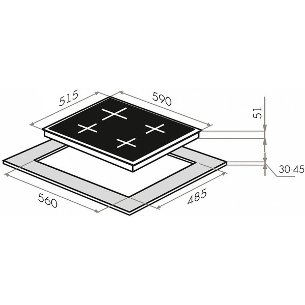Варочная панель MAUNFELD EGHG.64.23CW/G