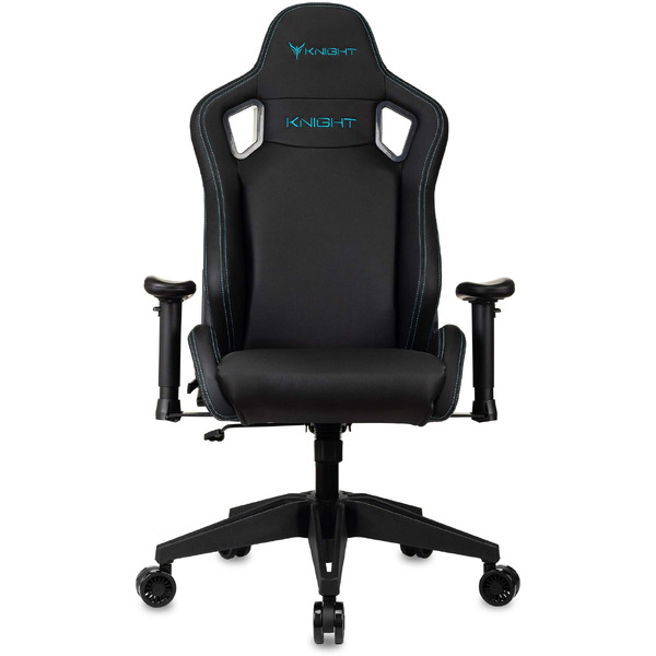 Кресло игровое Бюрократ Knight Outrid Smile экокожа, черный
