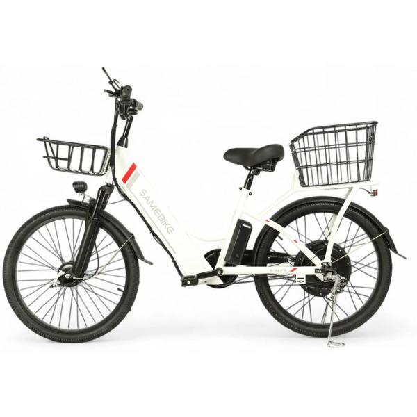 Электровелосипед SAMEBIKE Е-Alfa New SB-E-ALFA350-36/10 (белый)