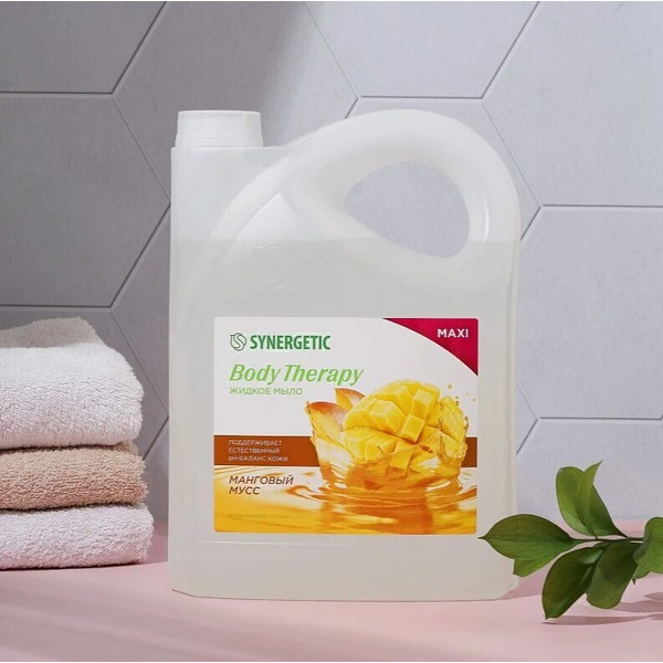 Жидкое мыло Synergetic Body Therapy Манговый мусс 5 л