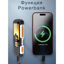 Мобильный телефон Olmio X14 / 046626 (черный/оранжевый)