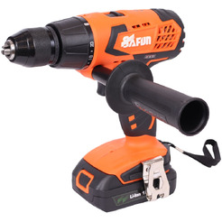 Дрель-шуруповерт Safun CD-18BL Profi (с 2-мя АКБ, кейс)